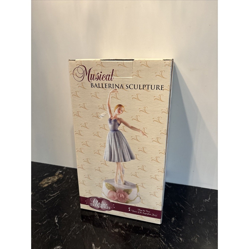 CLASSIC TREASURES MUSICAL BALLERINA SCULPTURE PLAYS DANCE OF THE SUGARPLUM FAIRY